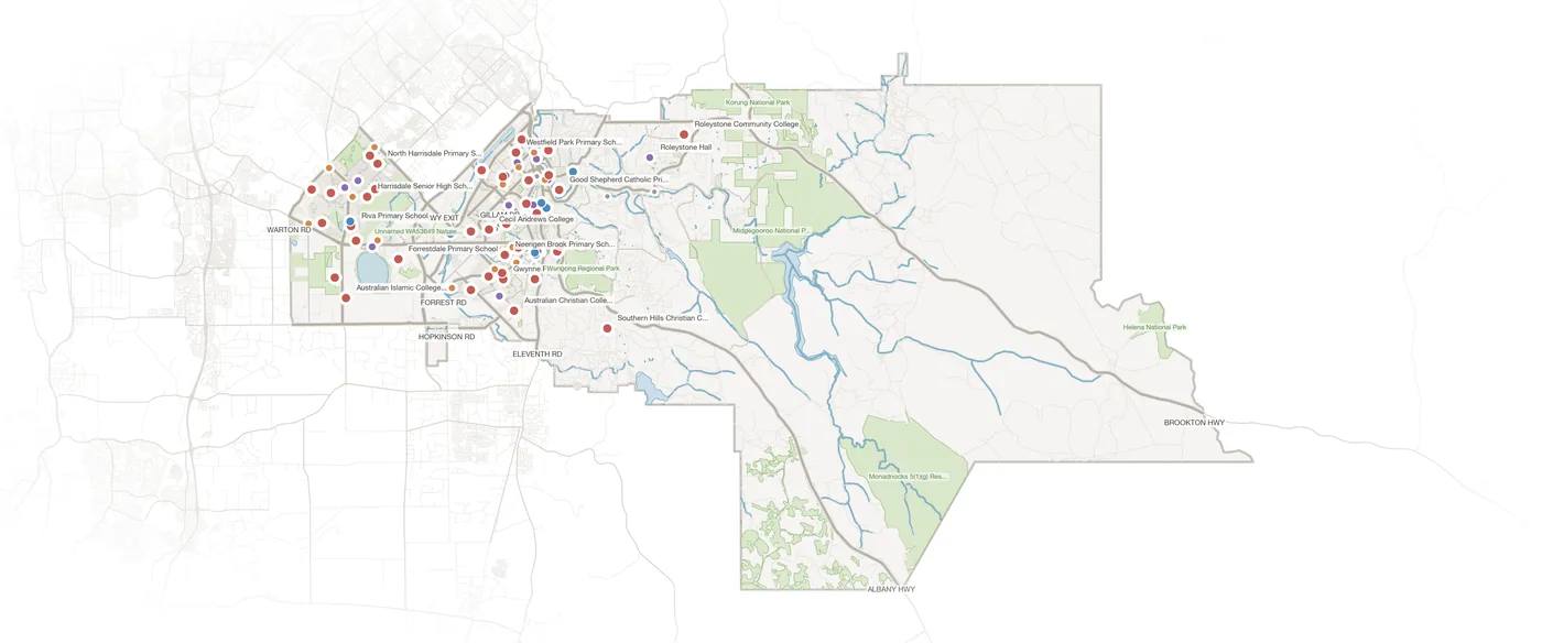 Armadale urban fabric map