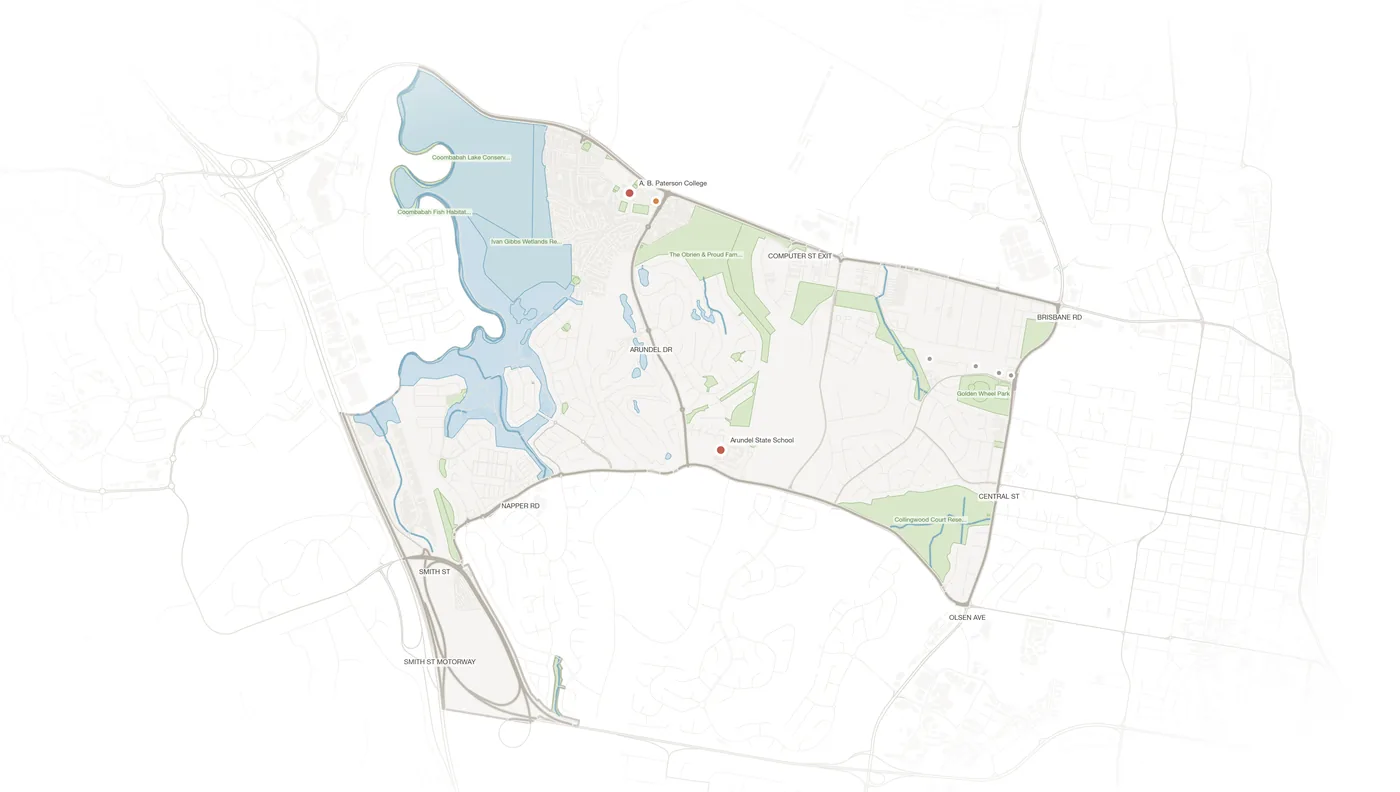 Arundel urban fabric map