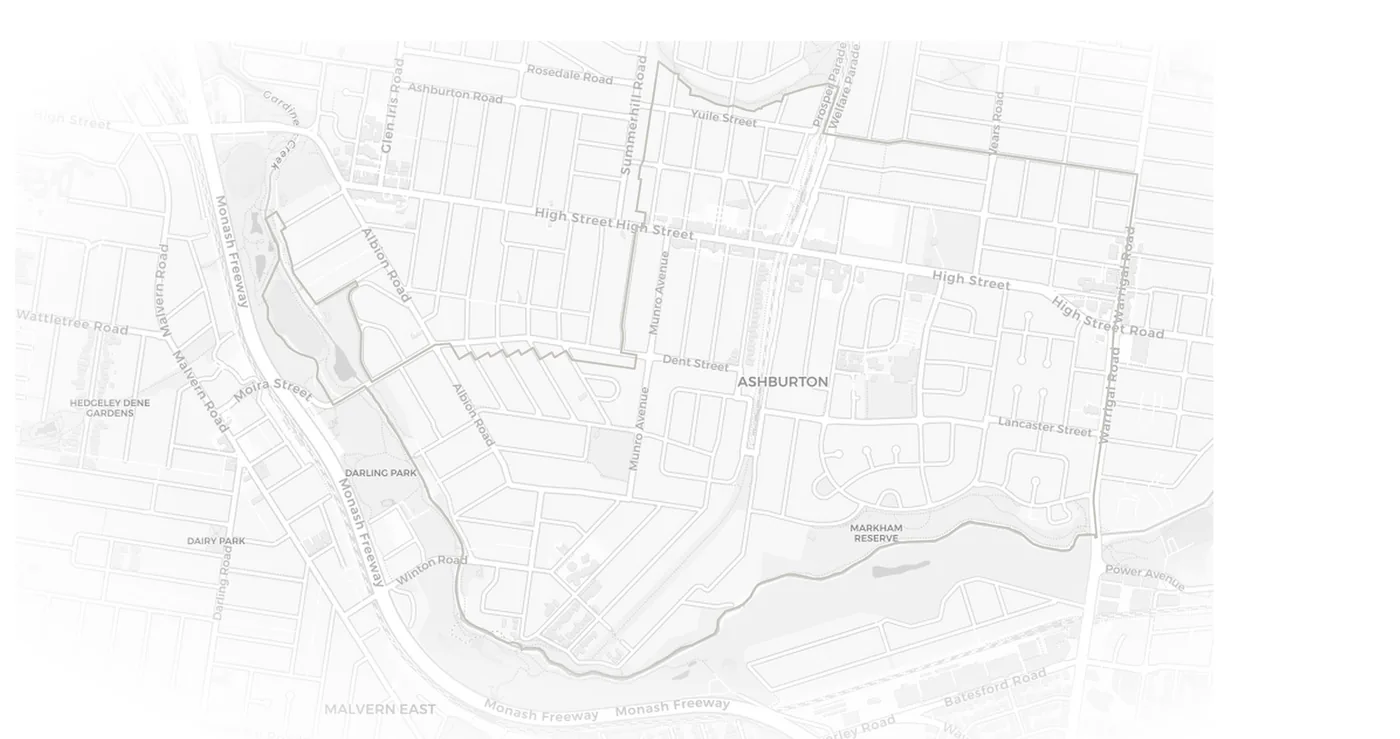 Ashburton urban fabric map