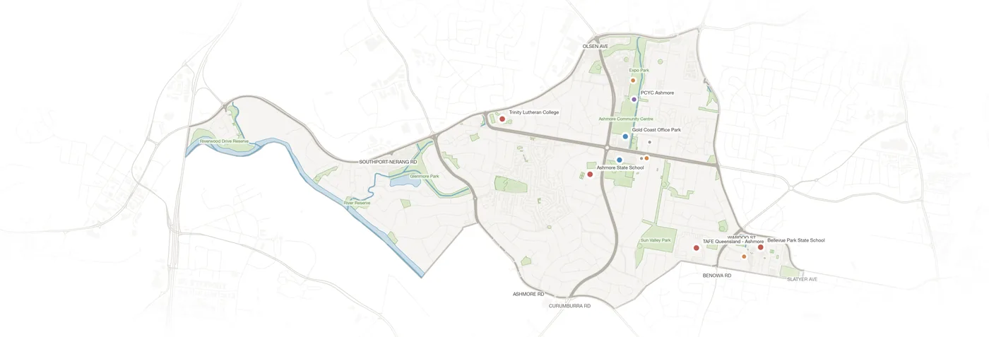 Ashmore urban fabric map