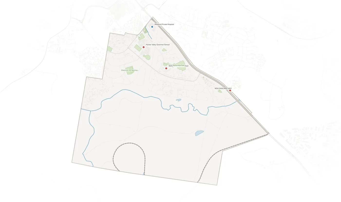 Ashtonfield urban fabric map