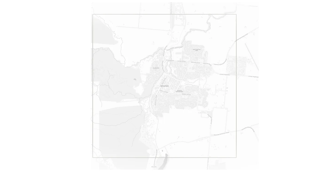 Atherton urban fabric map