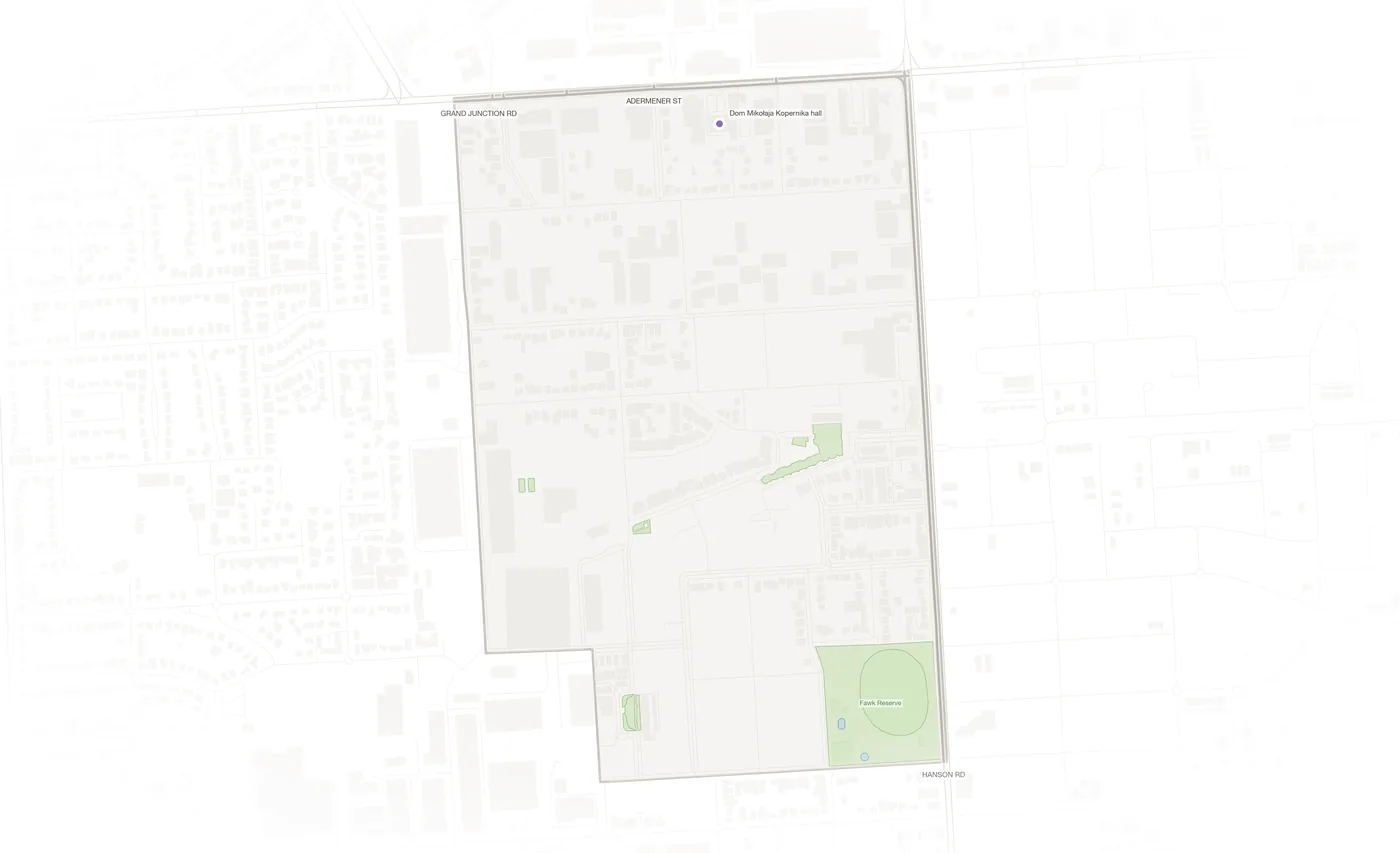 Athol Park urban fabric map
