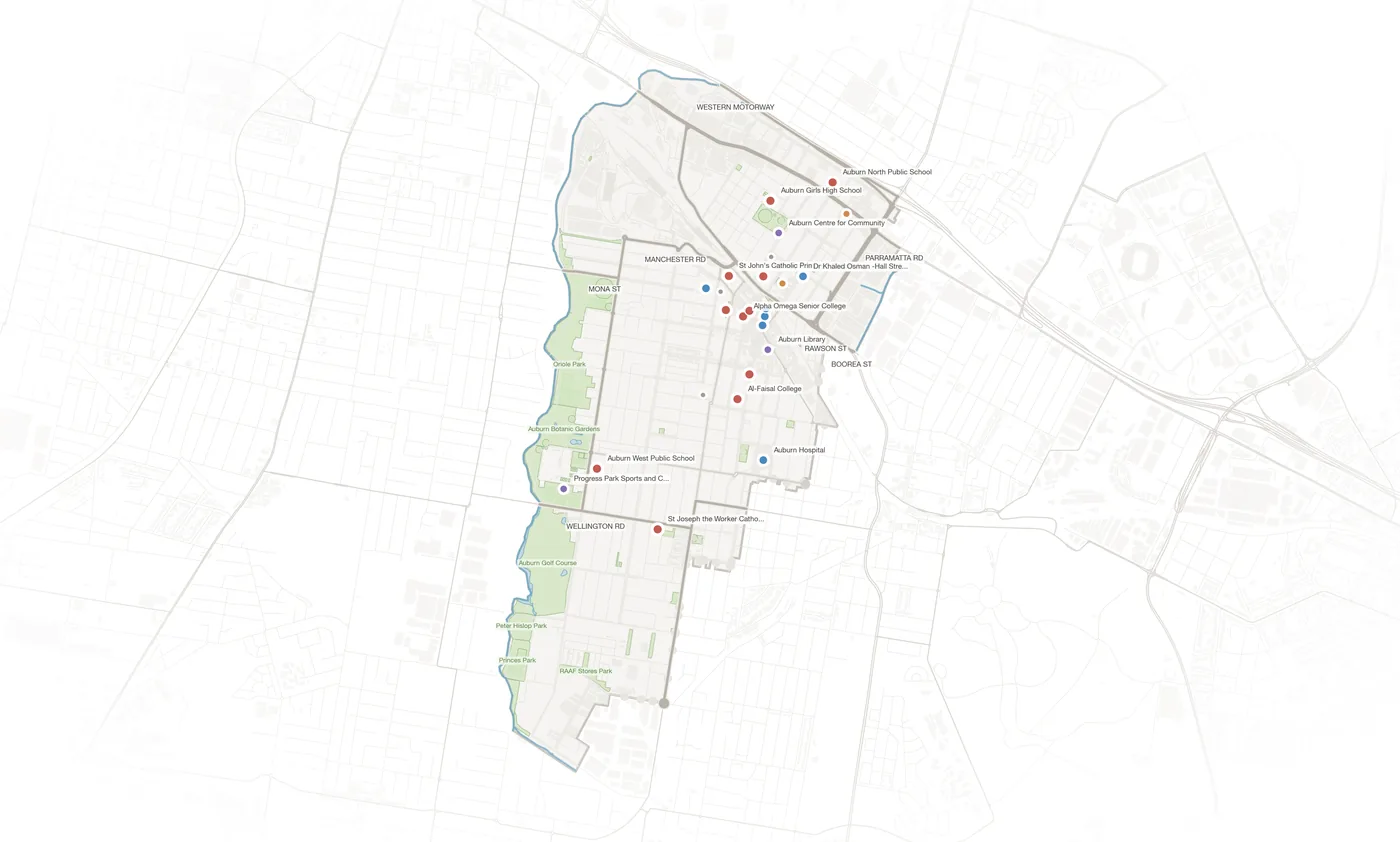 Auburn urban fabric map