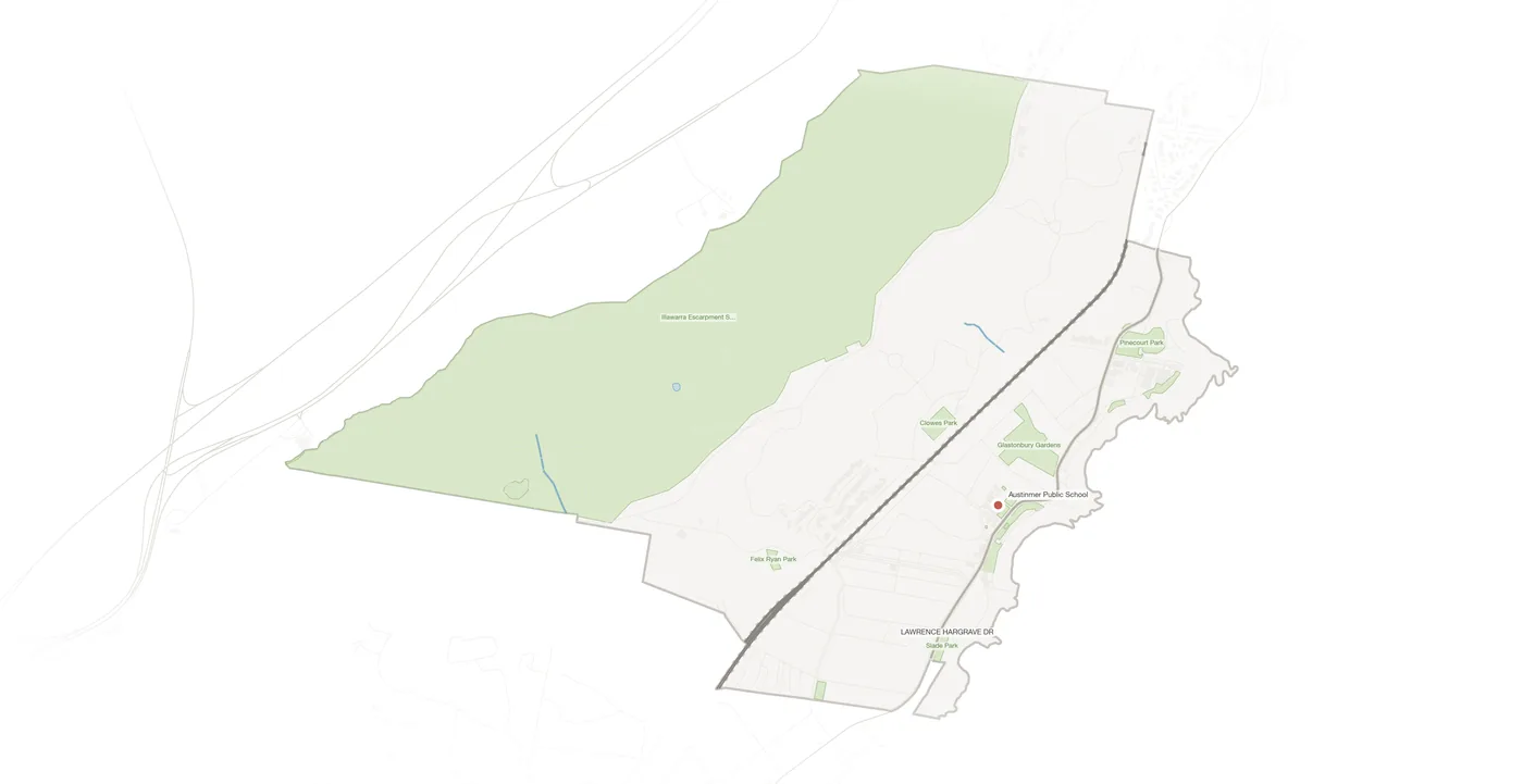 Austinmer urban fabric map