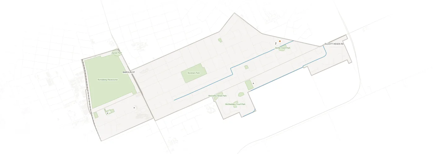Avenell Heights urban fabric map