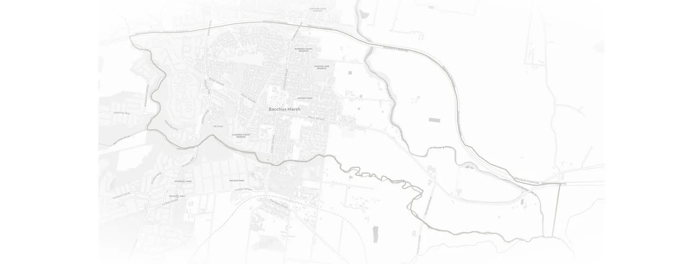 Bacchus Marsh urban fabric map