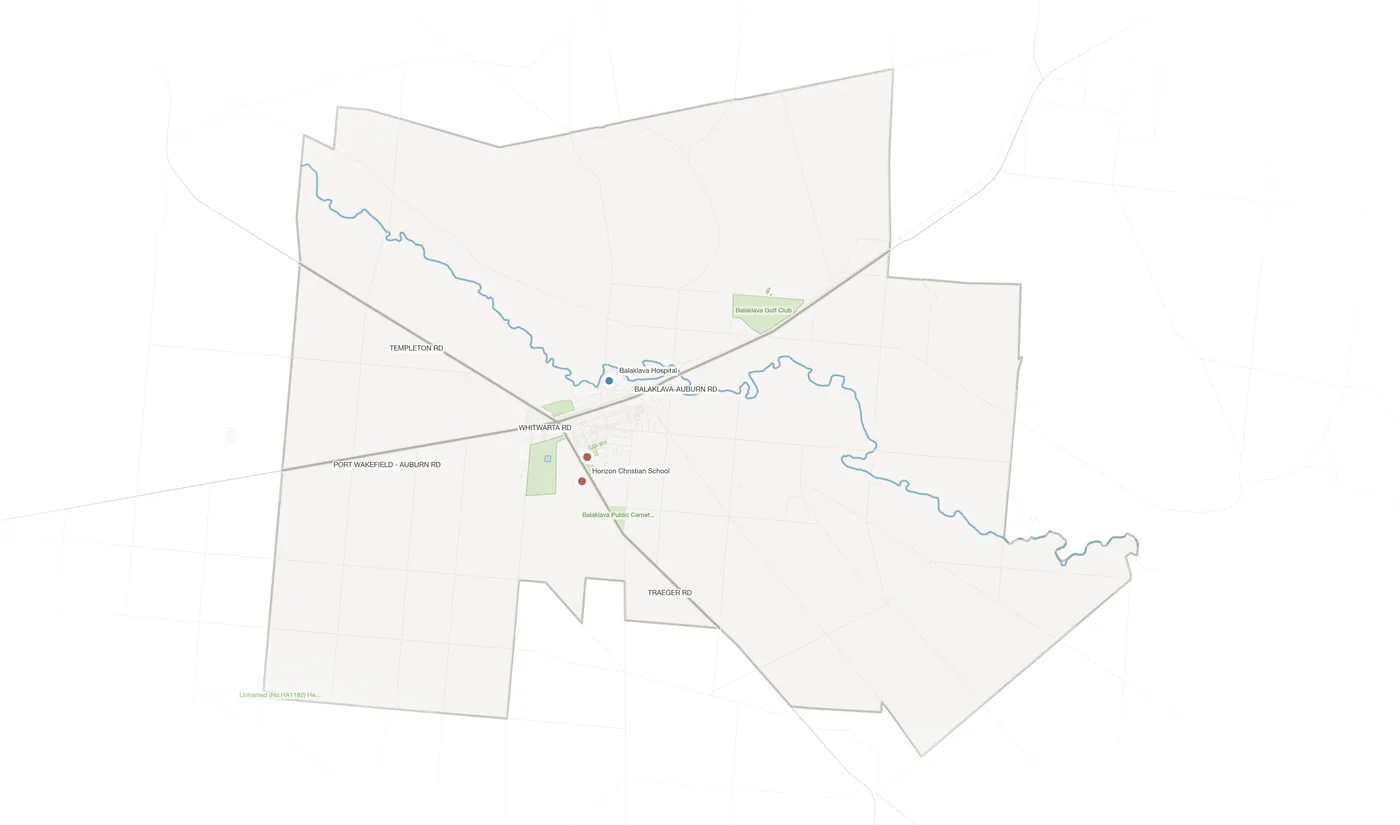 Balaklava urban fabric map