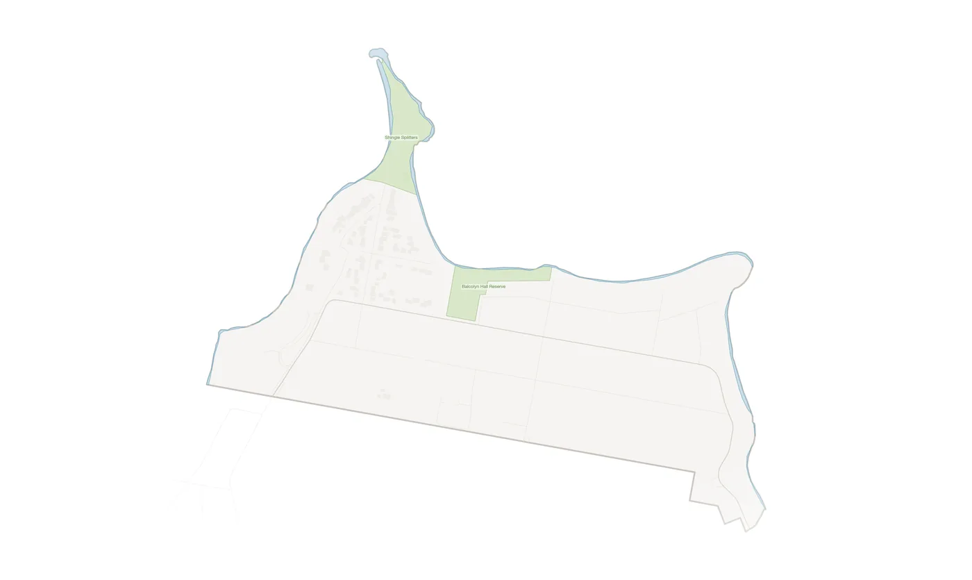 Balcolyn urban fabric map