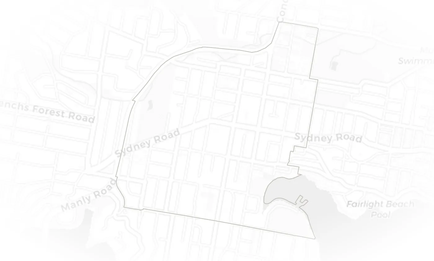 Balgowlah urban fabric map