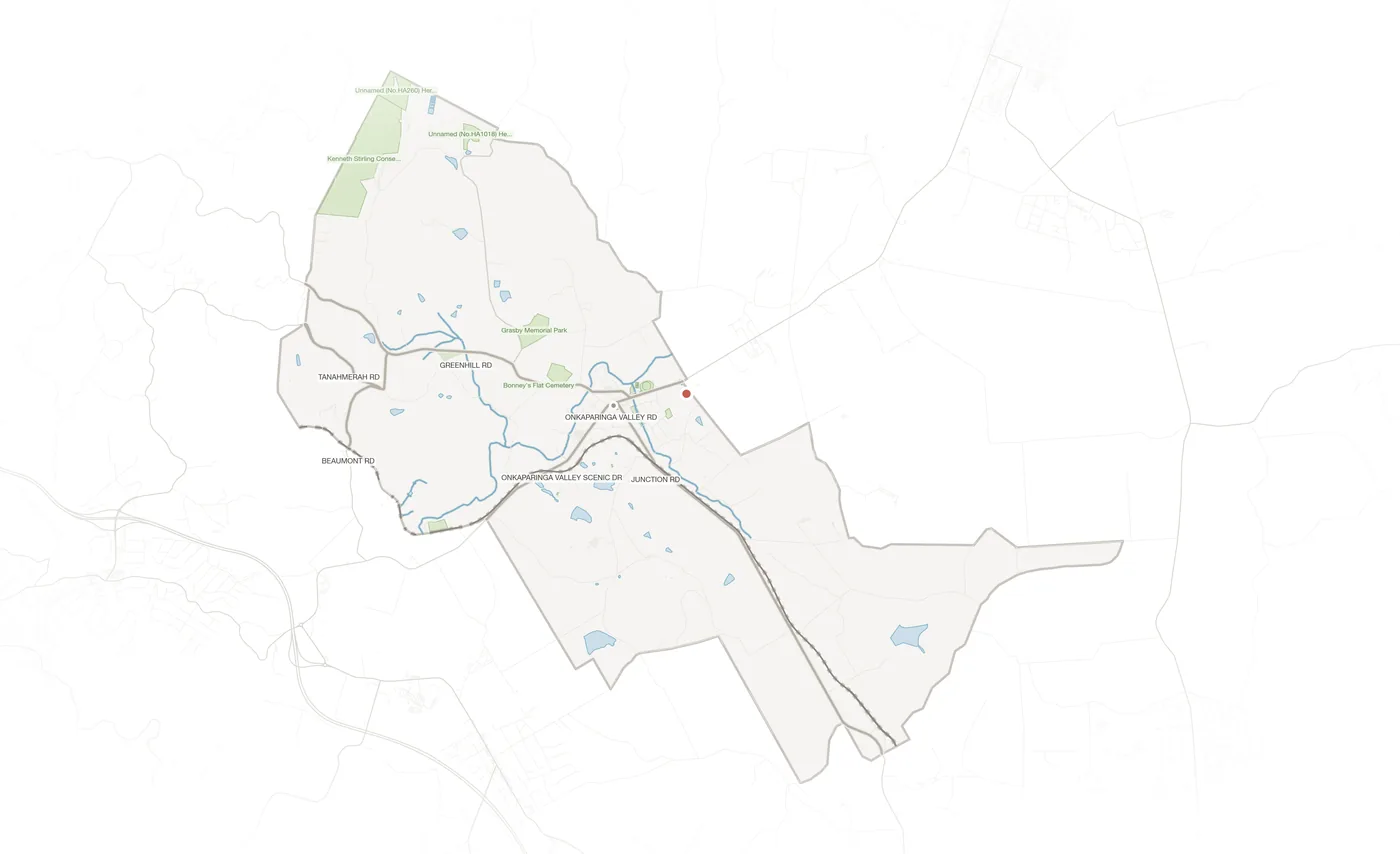 Balhannah urban fabric map