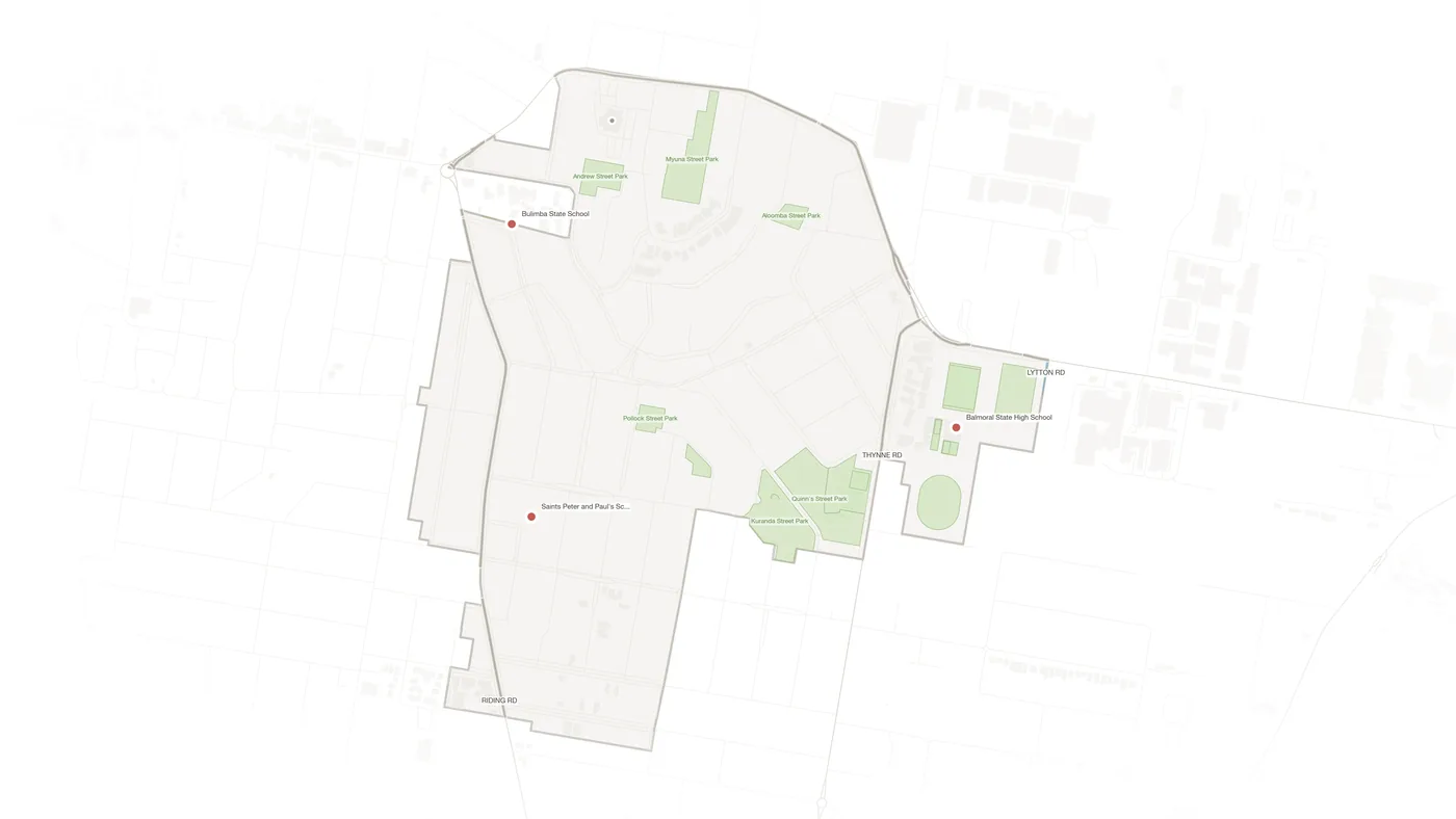 Balmoral urban fabric map