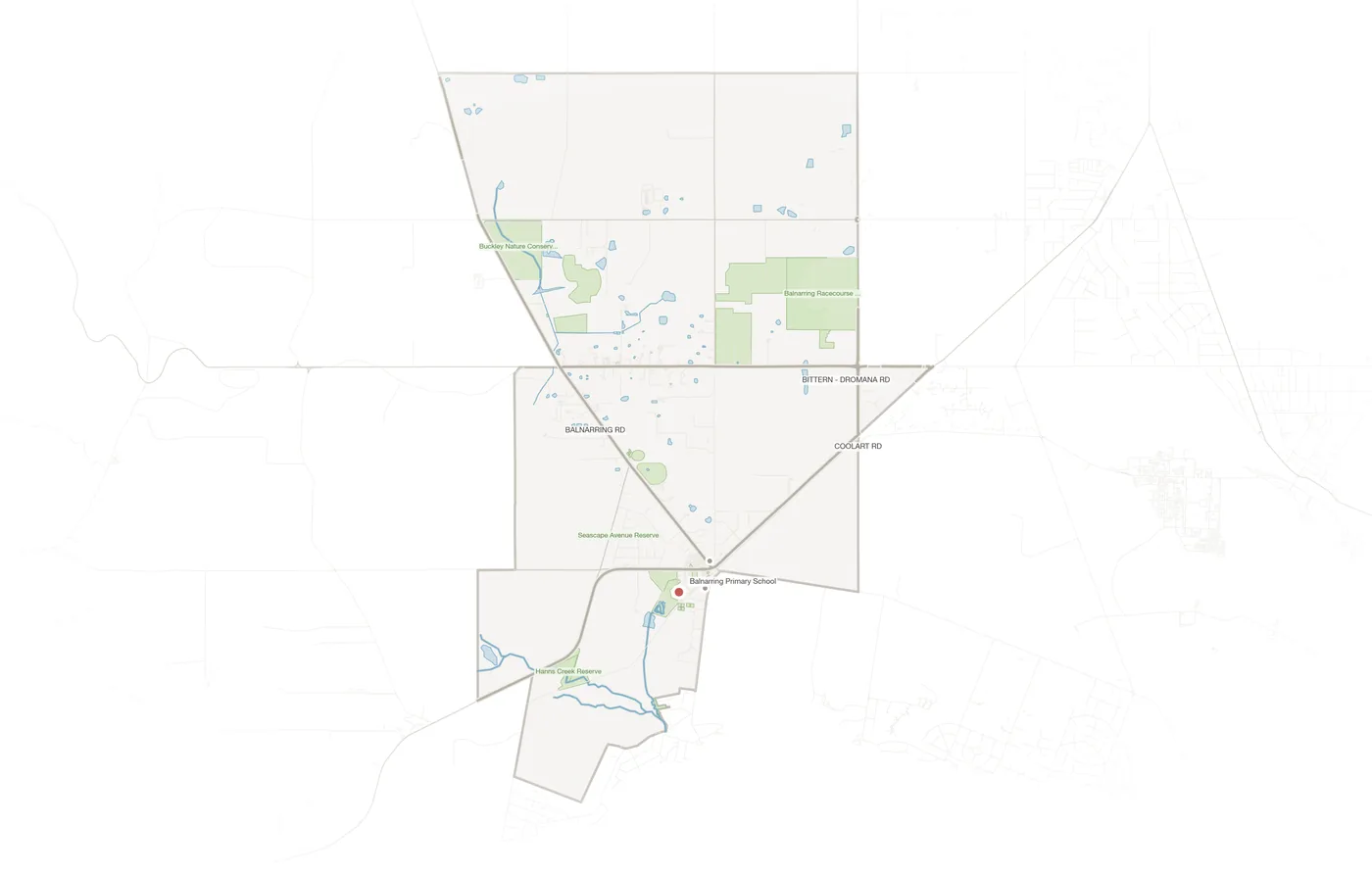 Balnarring urban fabric map
