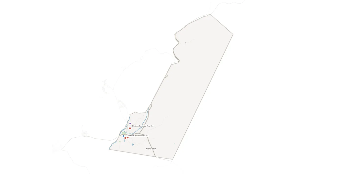 Bamaga urban fabric map