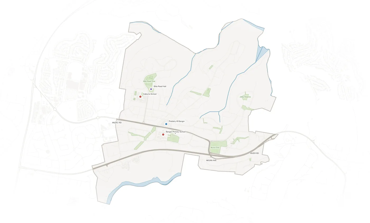 Bangor urban fabric map