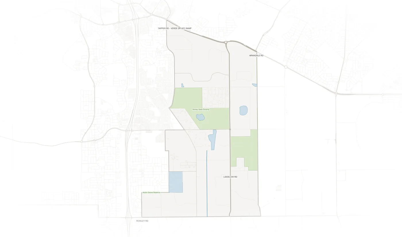 Banjup urban fabric map