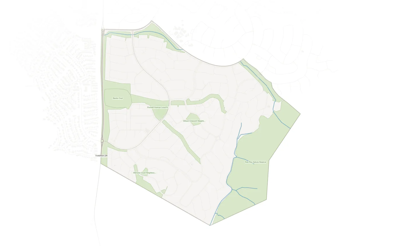 Banks urban fabric map