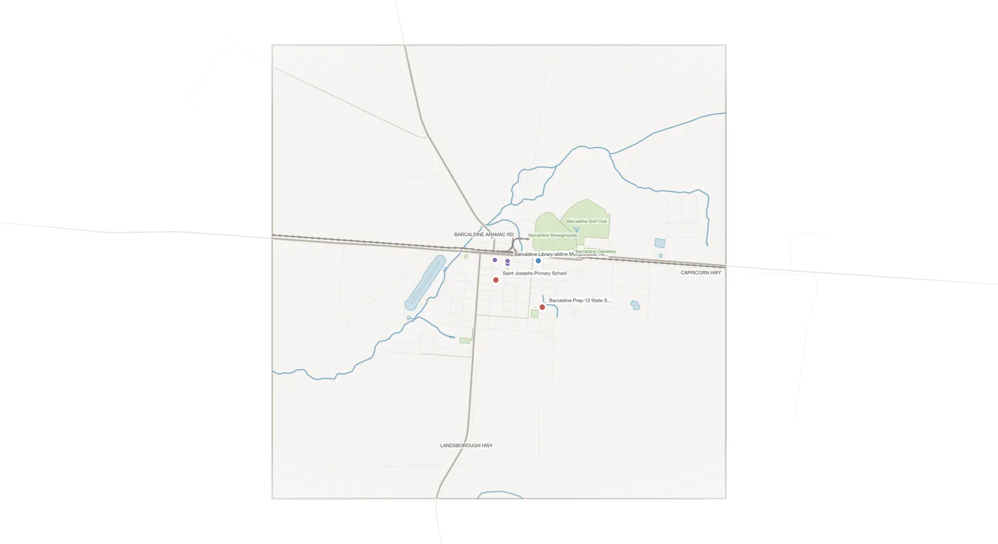 Barcaldine urban fabric map