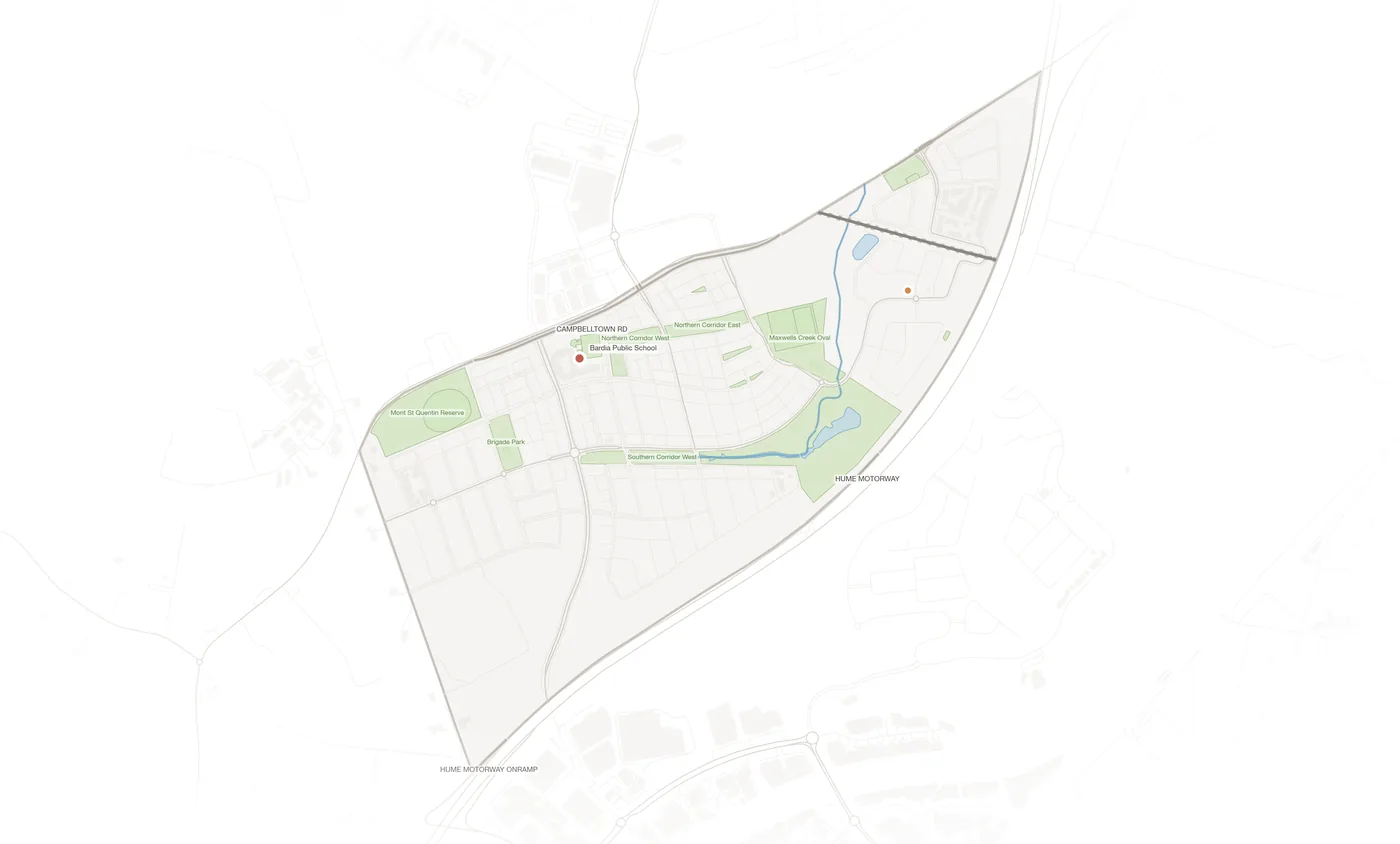 Bardia urban fabric map