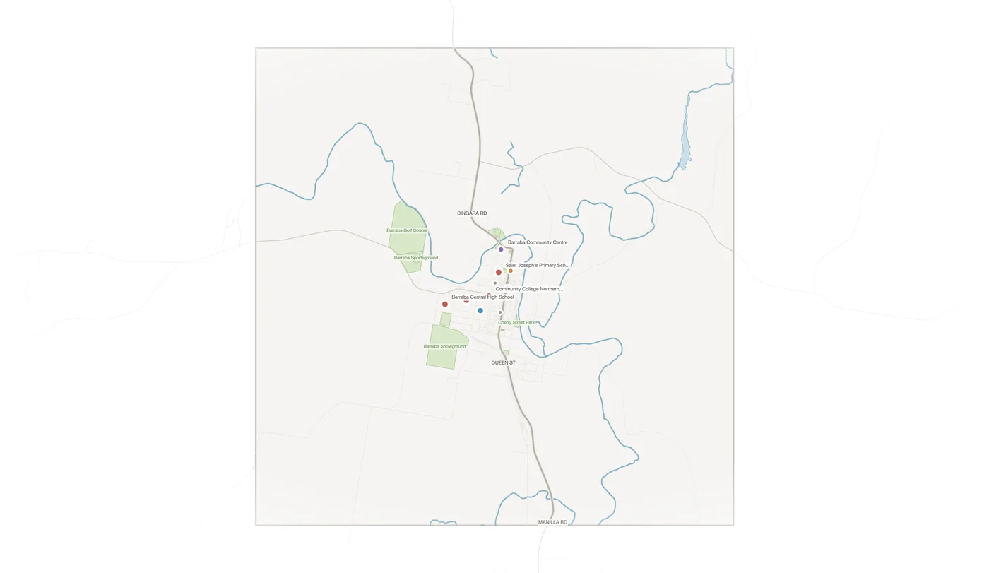 Barraba urban fabric map
