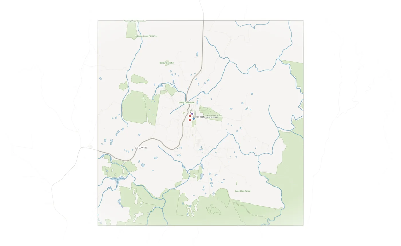 Batlow urban fabric map