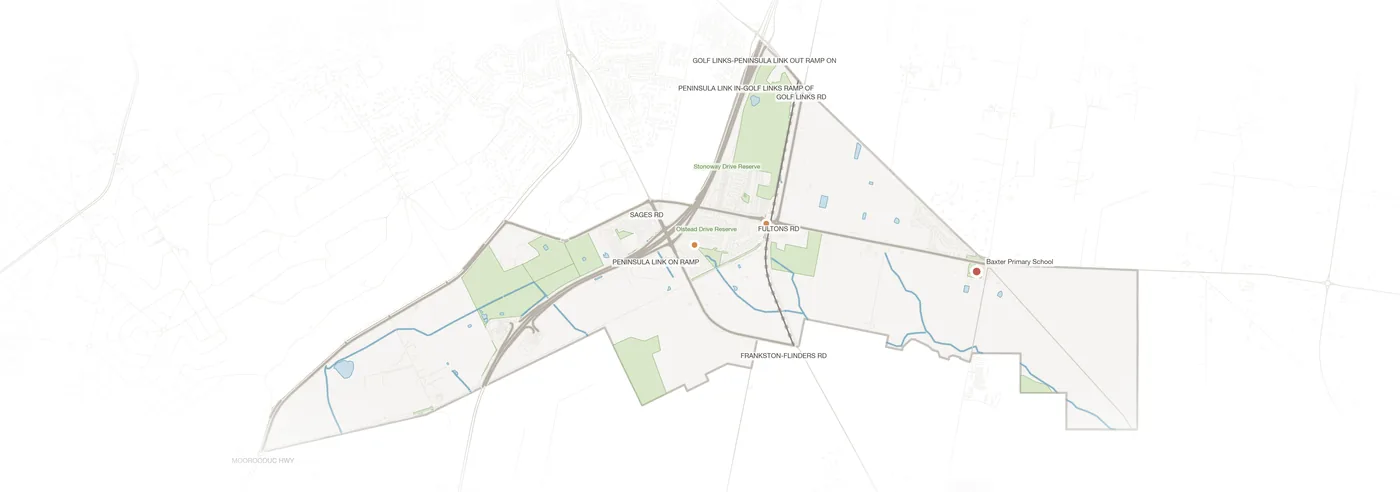 Baxter urban fabric map