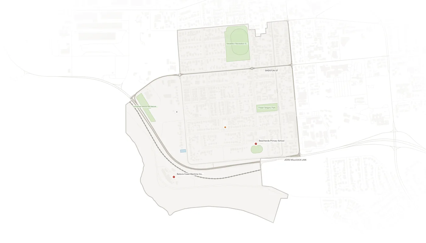 Beachlands urban fabric map