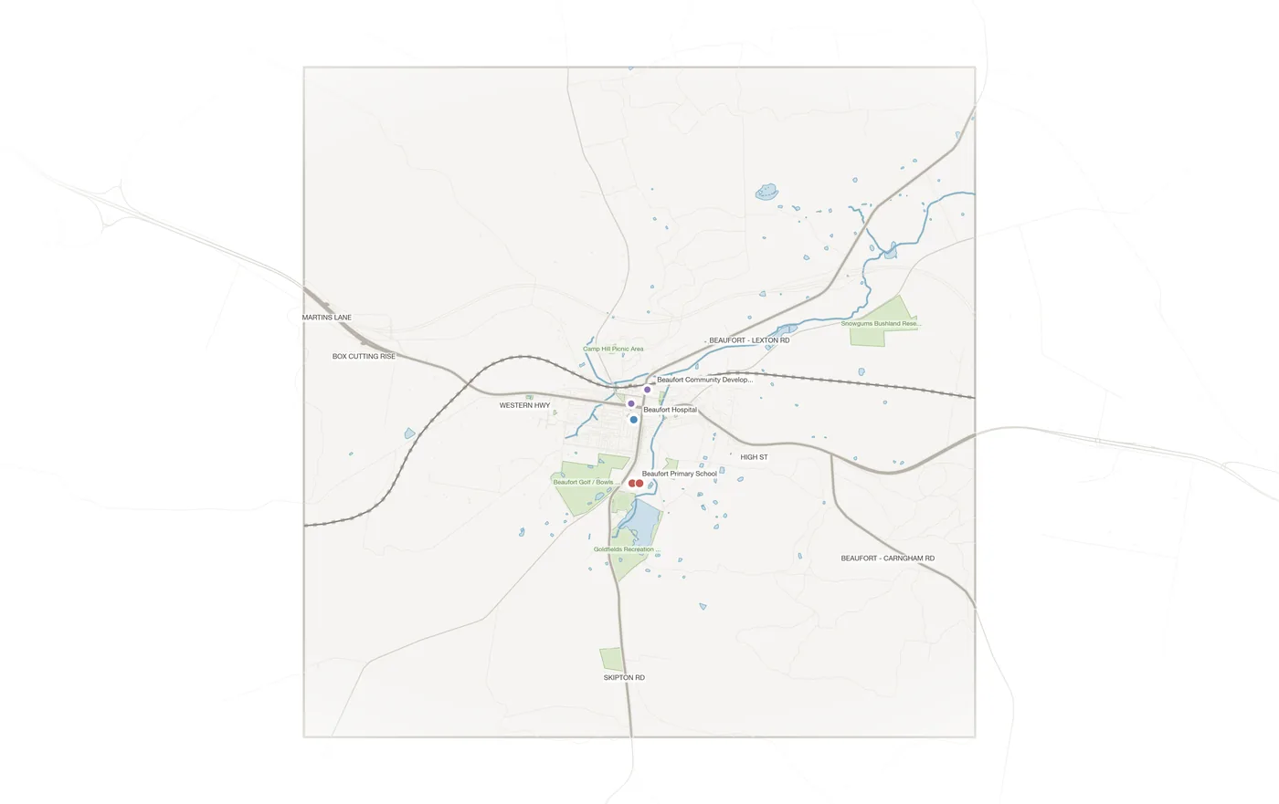 Beaufort urban fabric map