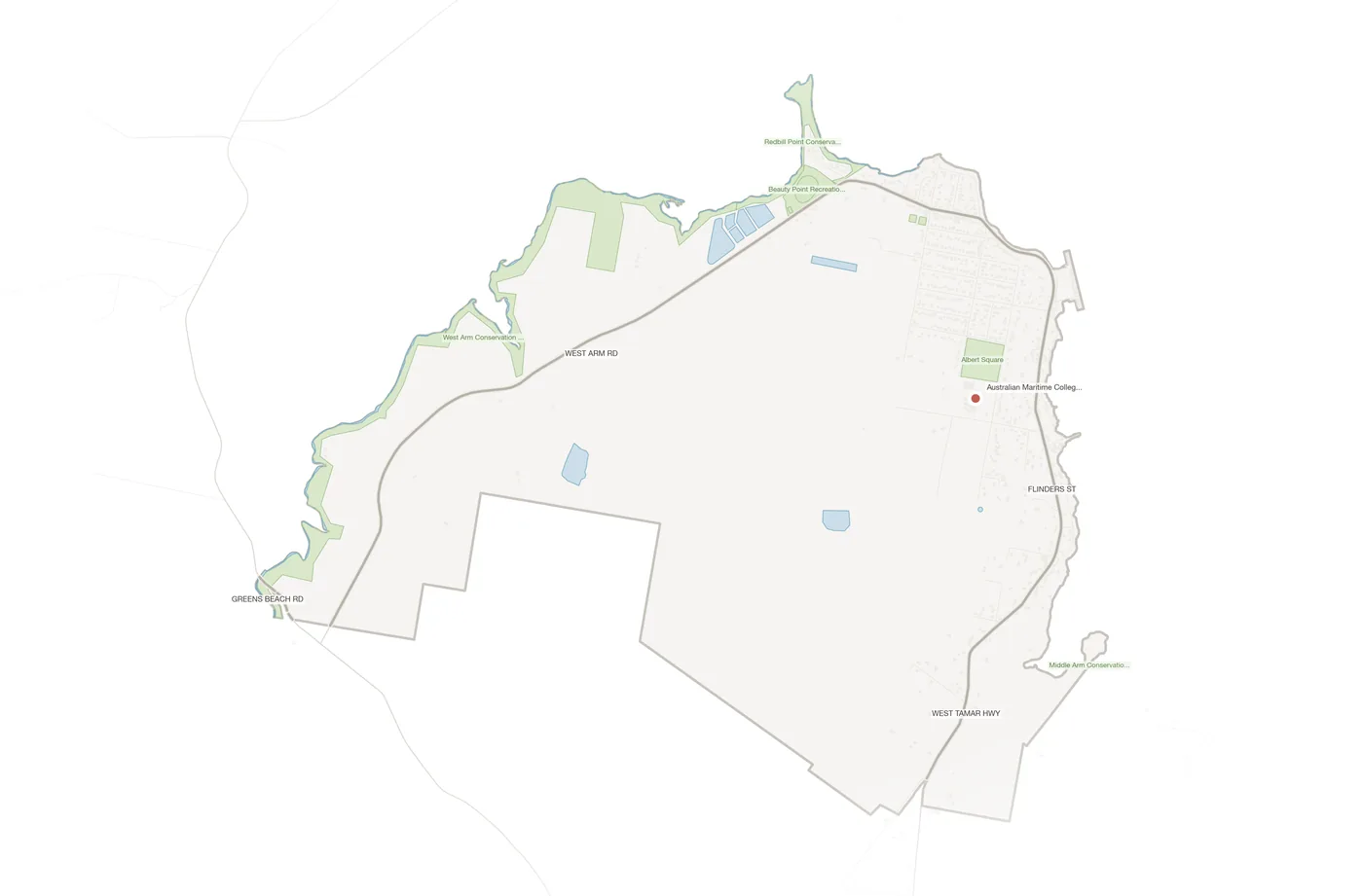 Beauty Point urban fabric map