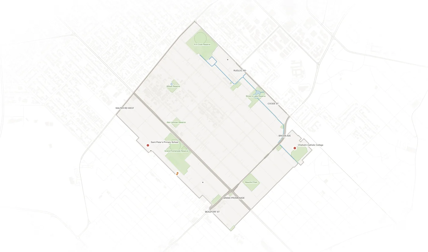 Bedford urban fabric map