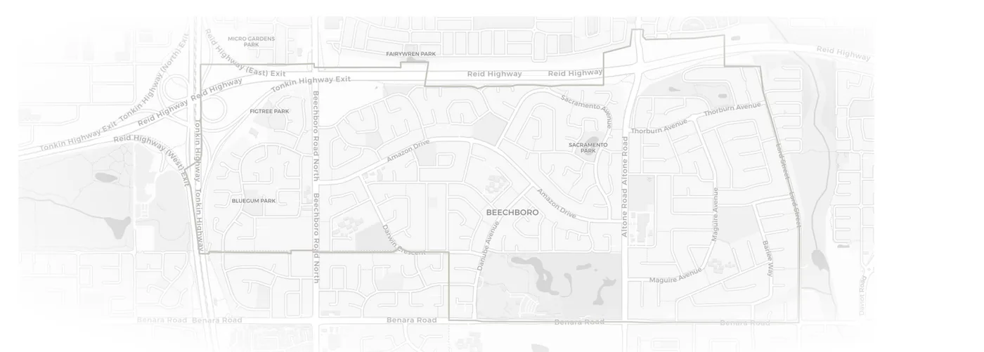 Beechboro urban fabric map