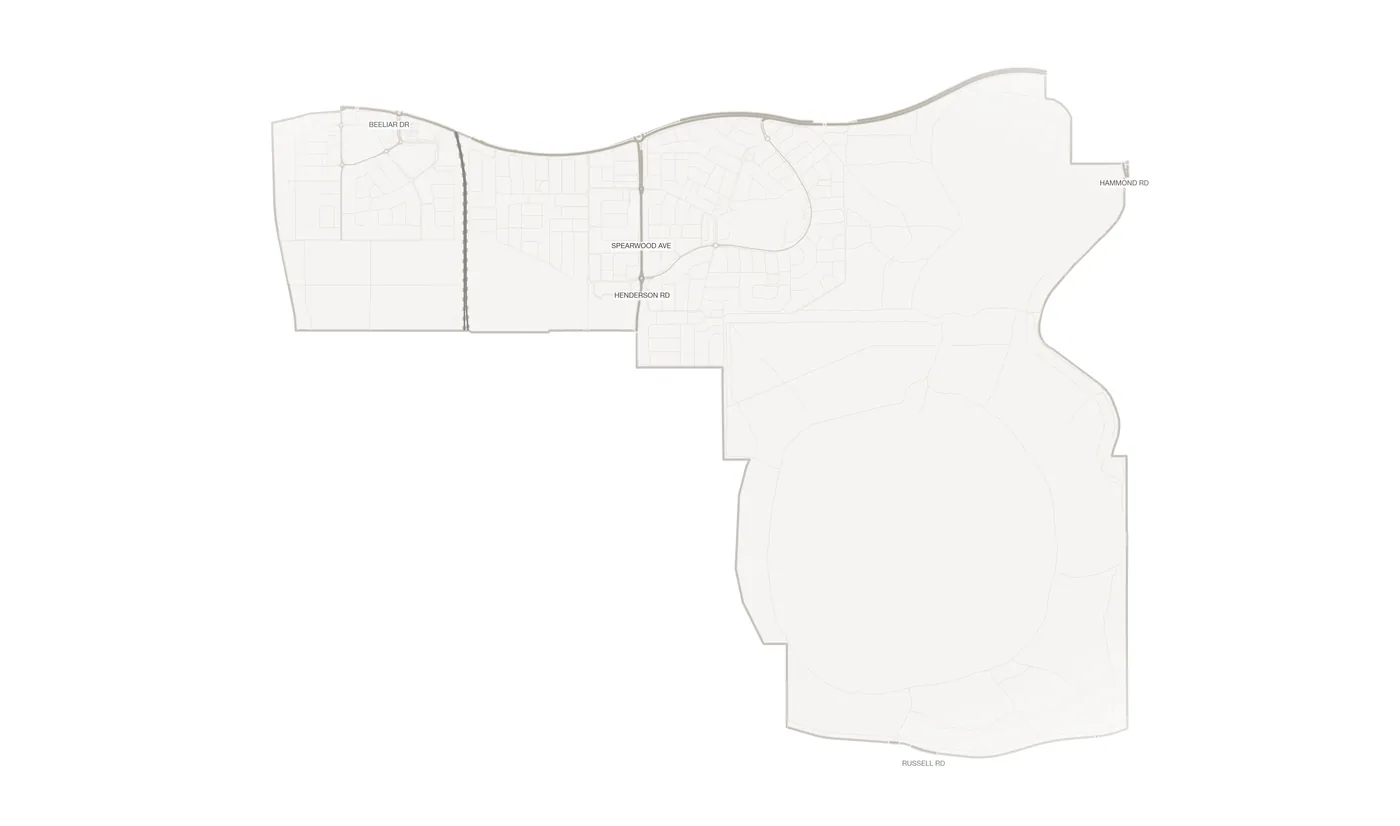 Beeliar urban fabric map