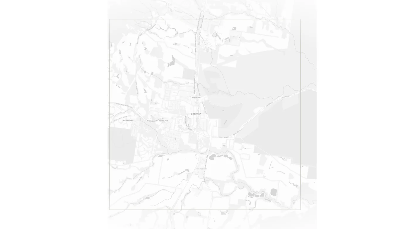Beerwah urban fabric map