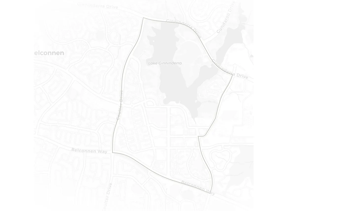 Belconnen urban fabric map