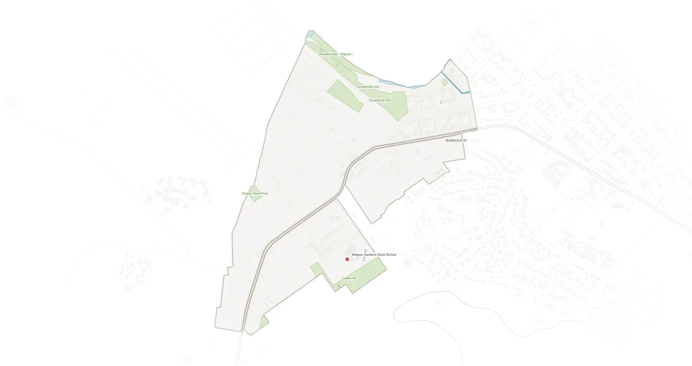 Belgian Gardens urban fabric map