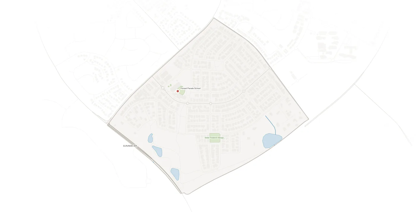 Bellamack urban fabric map