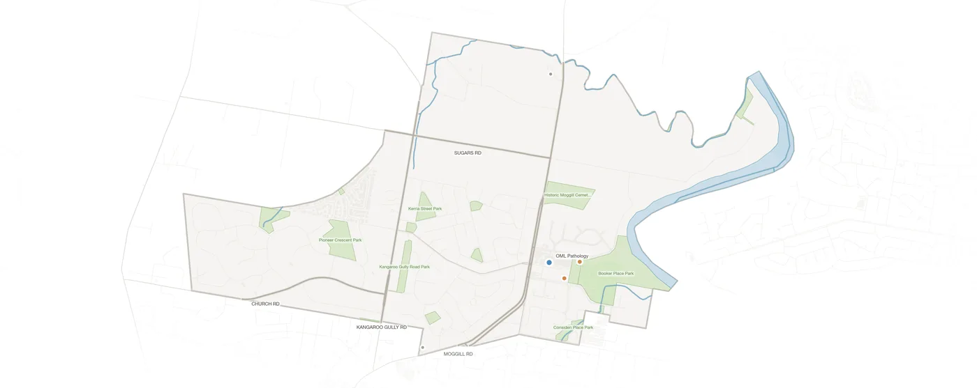 Bellbowrie urban fabric map