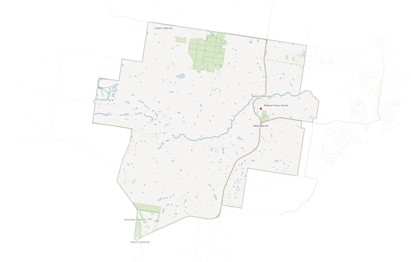 Bellbrae urban fabric map