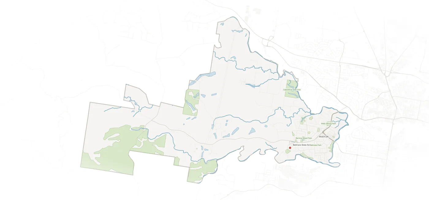 Bellmere urban fabric map