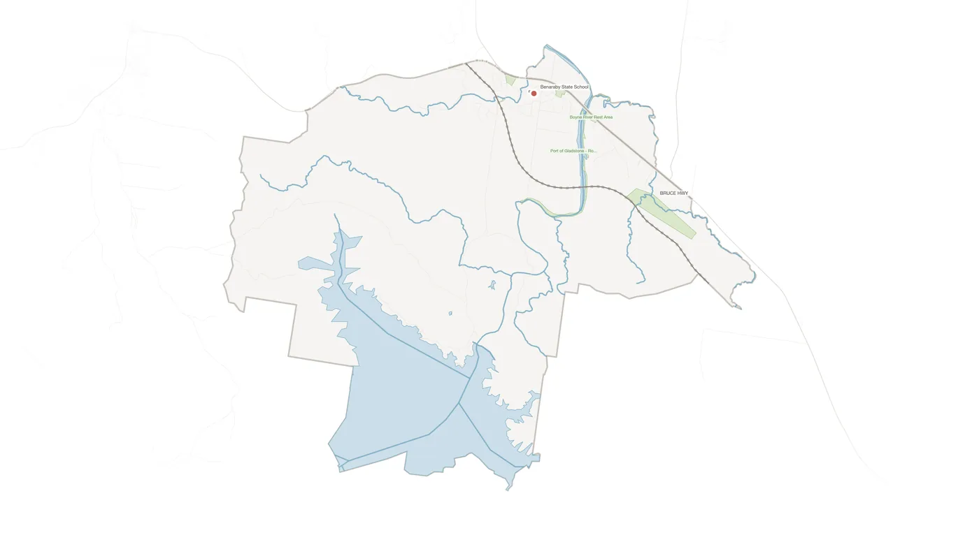 Benaraby urban fabric map