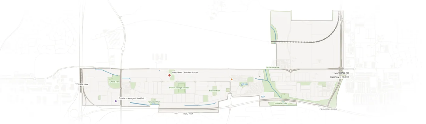 Bennett Springs urban fabric map