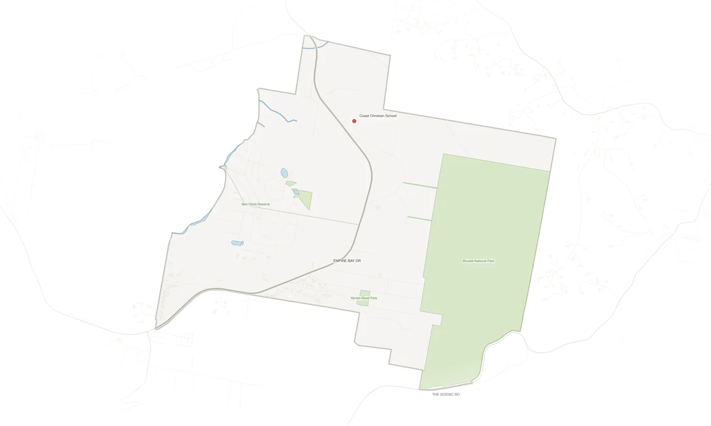 Bensville urban fabric map