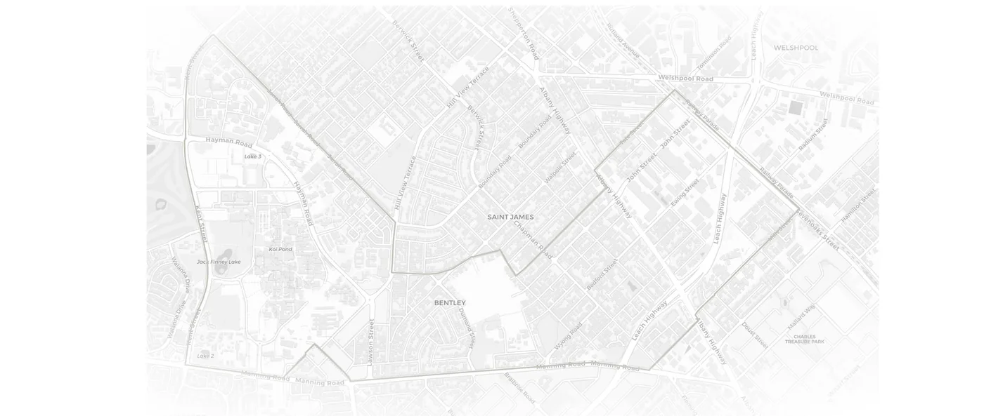 Bentley urban fabric map