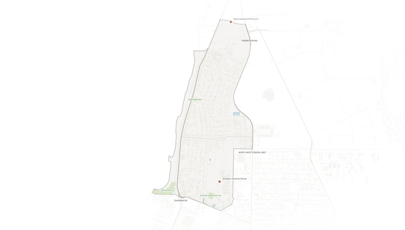 Beresford urban fabric map