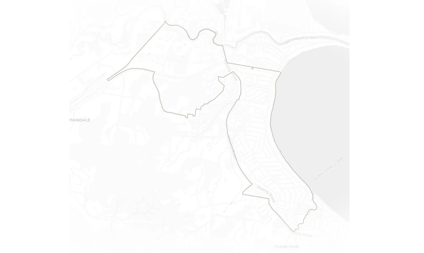 Berkeley Vale urban fabric map
