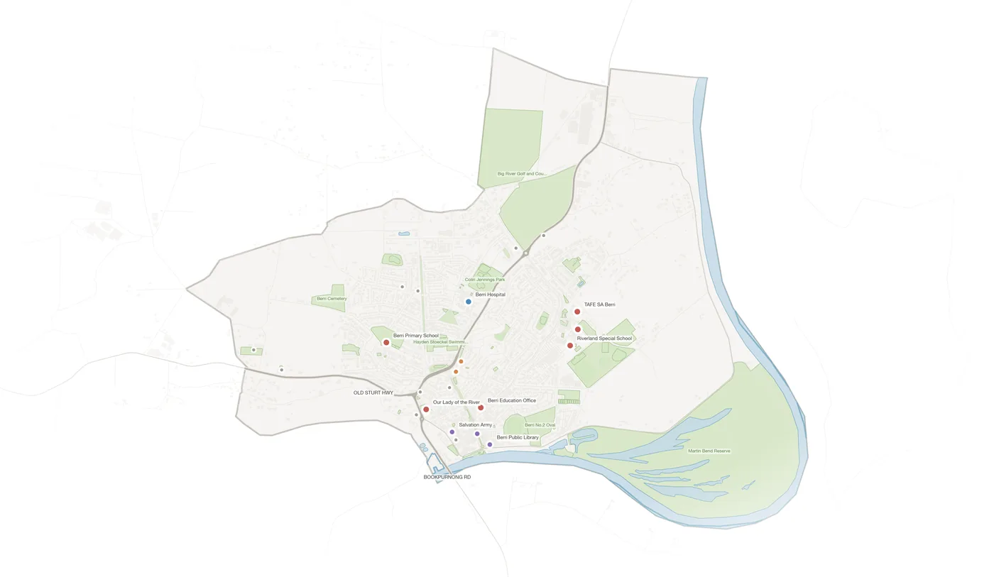 Berri urban fabric map