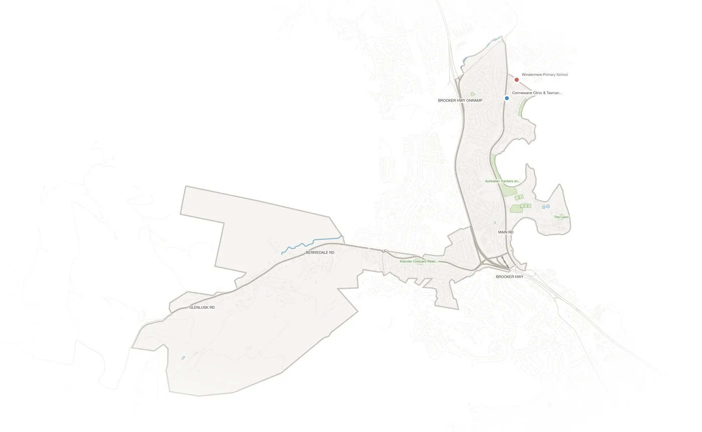 Berriedale urban fabric map