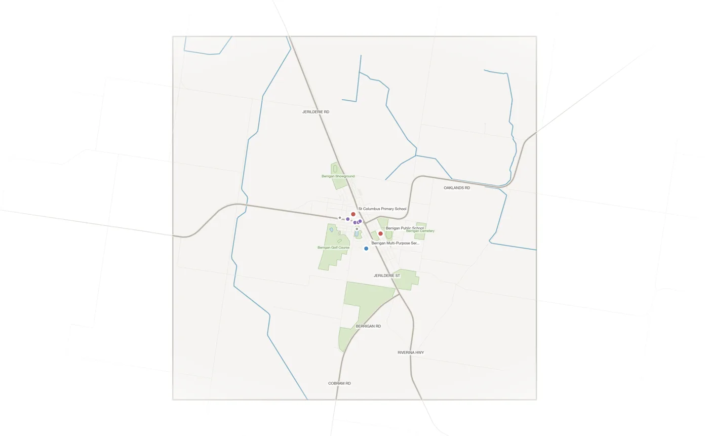 Berrigan urban fabric map