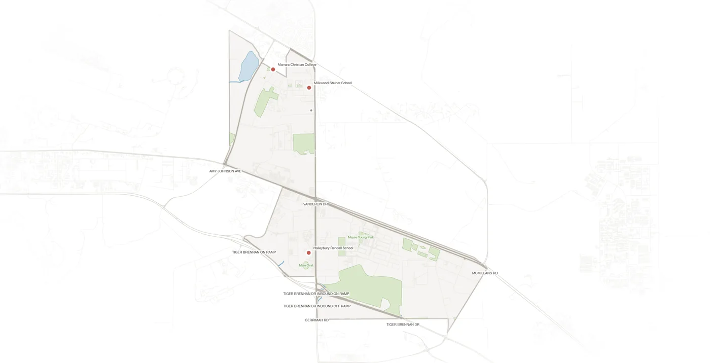 Berrimah urban fabric map