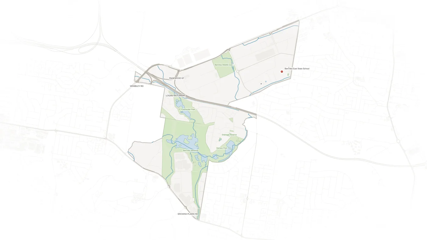 Berrinba urban fabric map